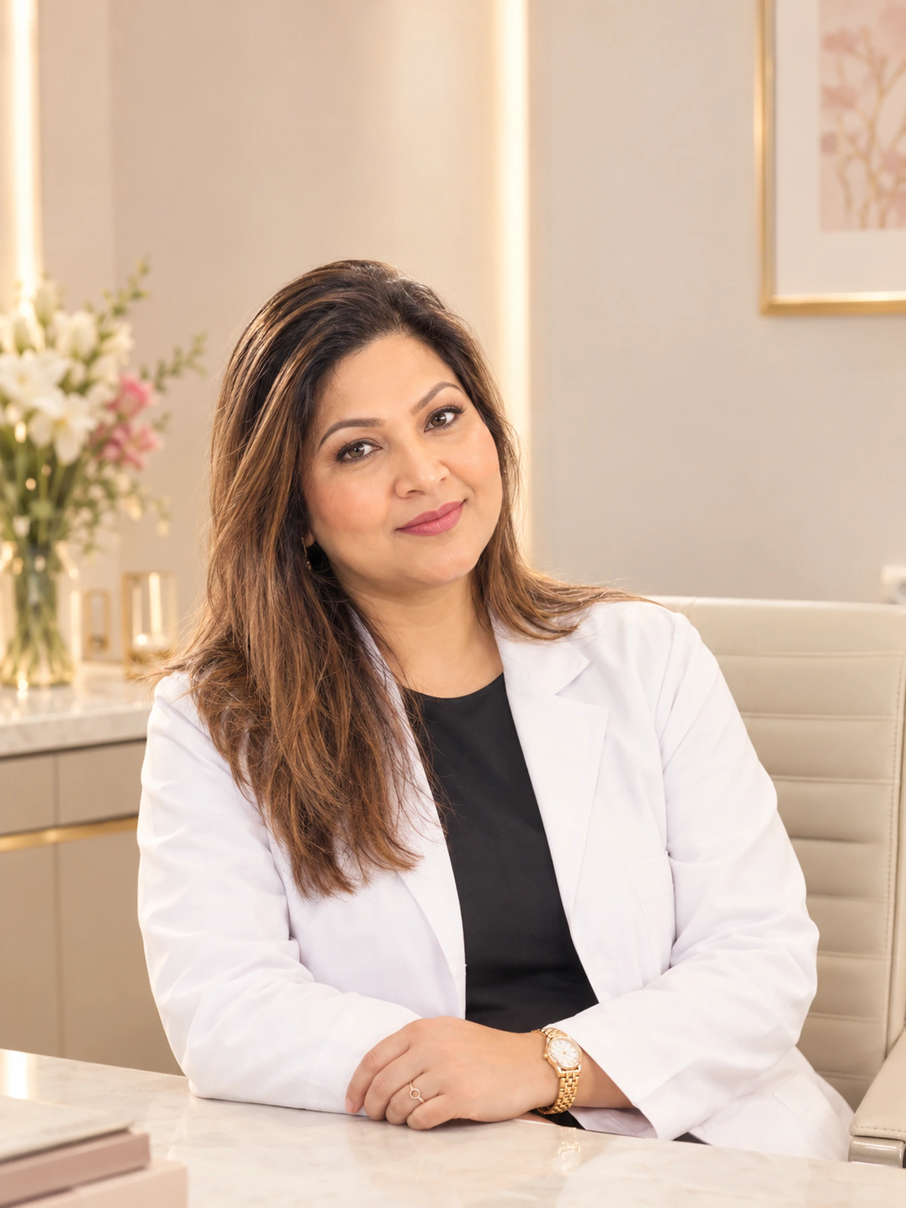 Dr. Mahua, aesthetic medicine practitioner at the clinic