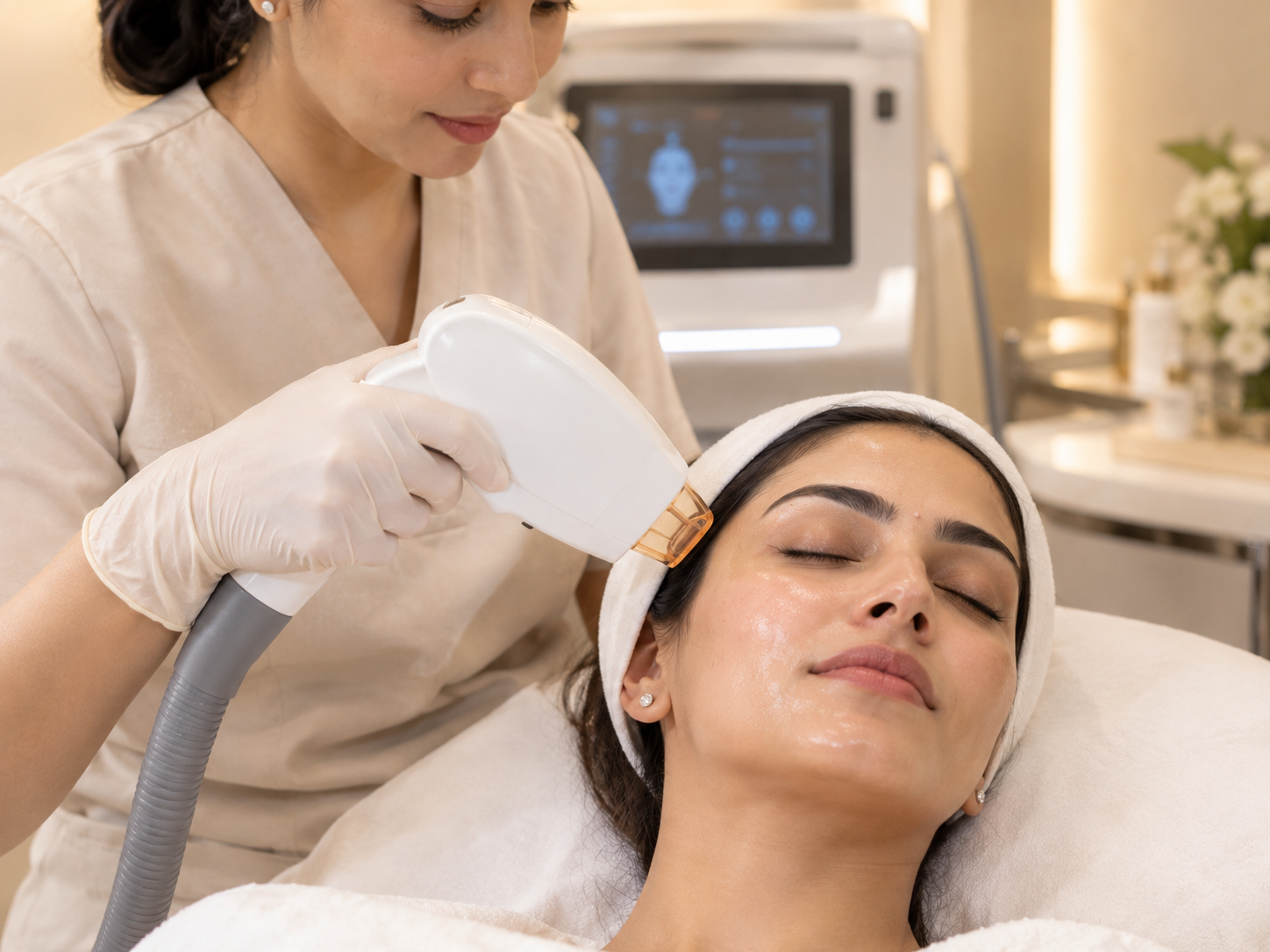 Skin clarity laser treatment for pigmentation
